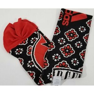 Adidas Women's One Size DC United MLS Soccer Slinky Bow Accent Scarf NEW